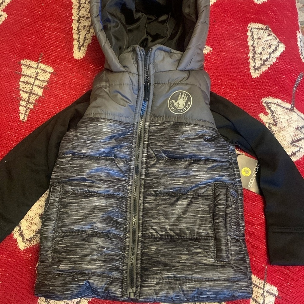 Body Glove Boys Puffer Coat Vest Hooded Jacket NEW 3t